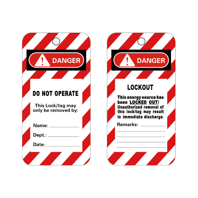 HT001 Turvatelineiden ripustuslappu